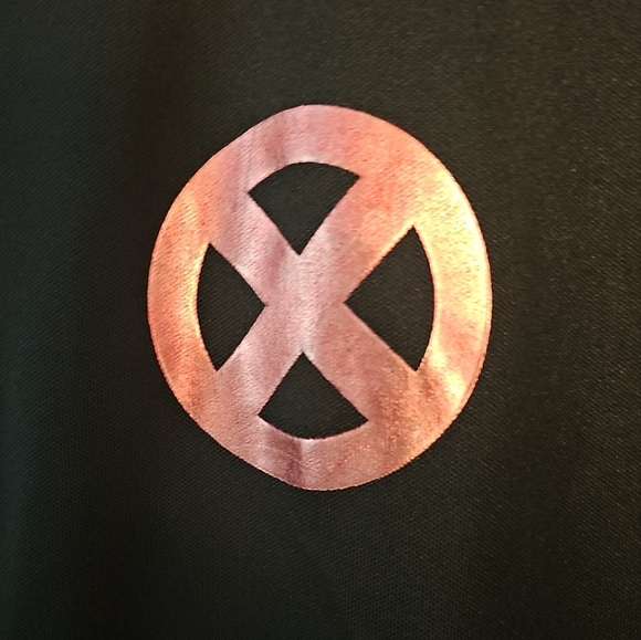 Marvel Mad Engine X-Men Black Jacket Full Zip Red Stripe Sz. 21.5" x 28.5" - Picture 5 of 9